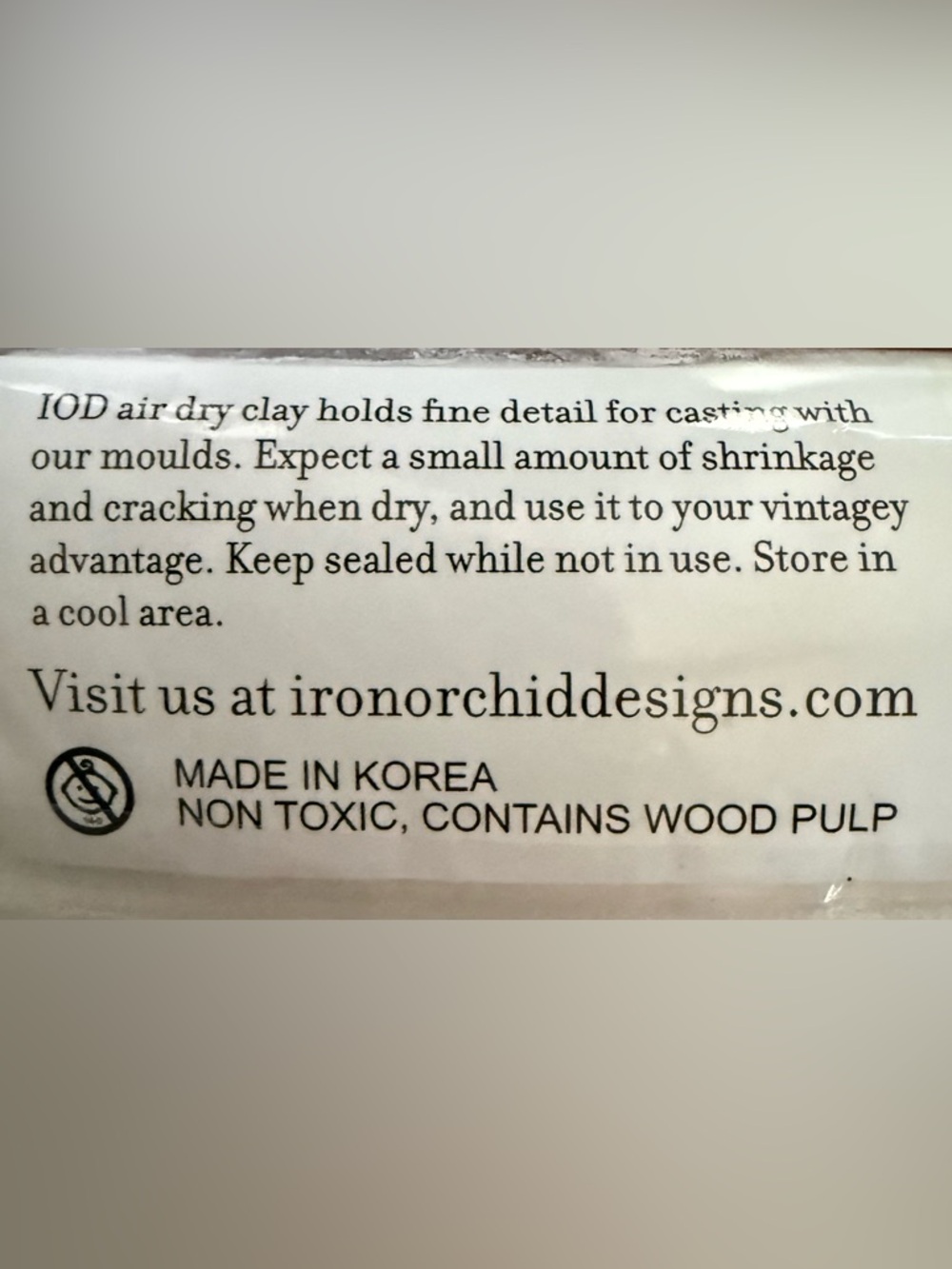 IOD Iron Orchid Designs - Air Dry Clay and 3 Moulds - Picture 3 of 3